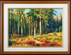 Art. � 131 - Finished cross stitch for sale: "Mast tree grove"